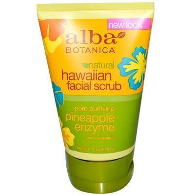 Alba Botanica: Hawaiian Pineapple Enzyme Facial Scrub, 4 Oz