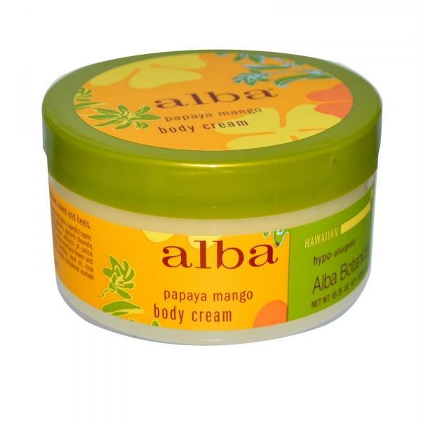 Alba Botanica: Hawaiian Papaya Mango Body Cream, 6.5 Oz