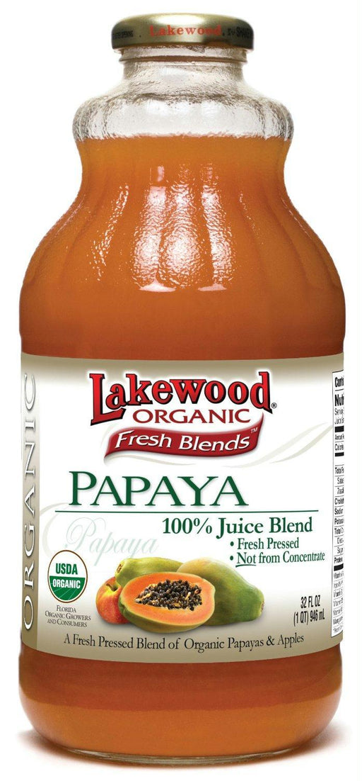 Lakewood Organic: Papaya 100% Juice Blend, 32 Oz