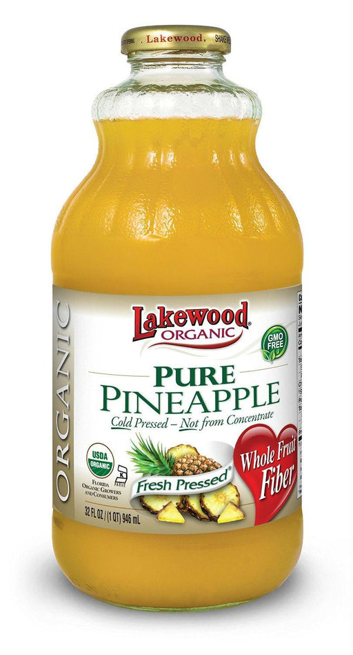 Lakewood Organic: 100% Pure Pineapple Juice, 32 Oz