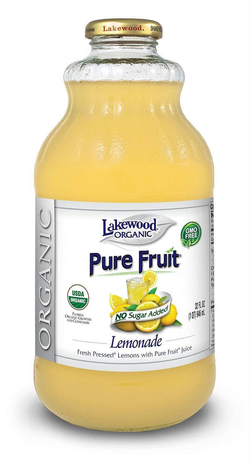 Lakewood Organic: Lemonade No Sugar Added, 32 Oz