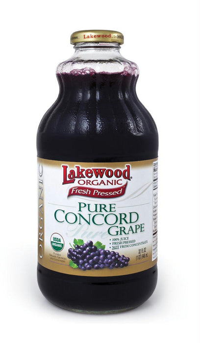 Lakewood Organic: Pure Concord Grape Juice, 32 Oz