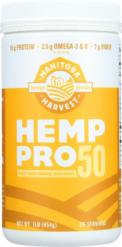 Manitoba Harvest: Hemp Pro 50 Plant Based Protein Supplement, 16 Oz