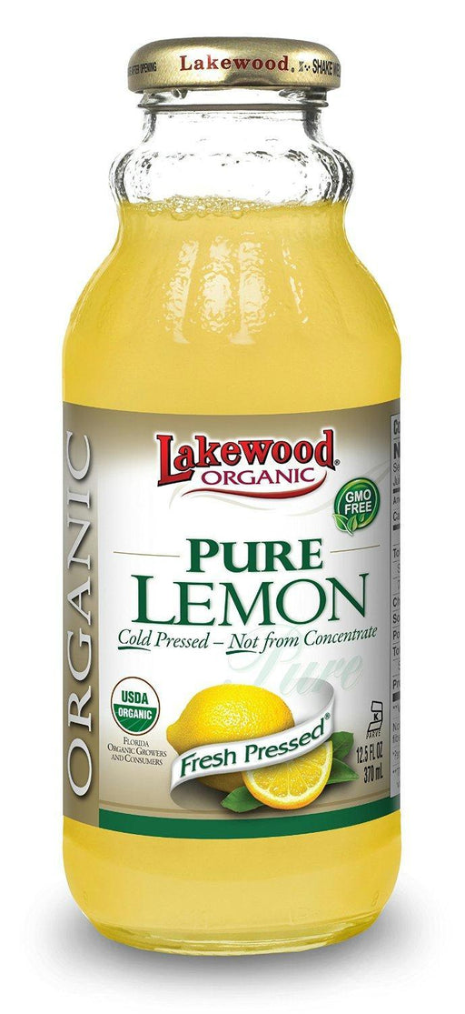 Lakewood: Organic Pure Juice Lemon, 12.5 Oz