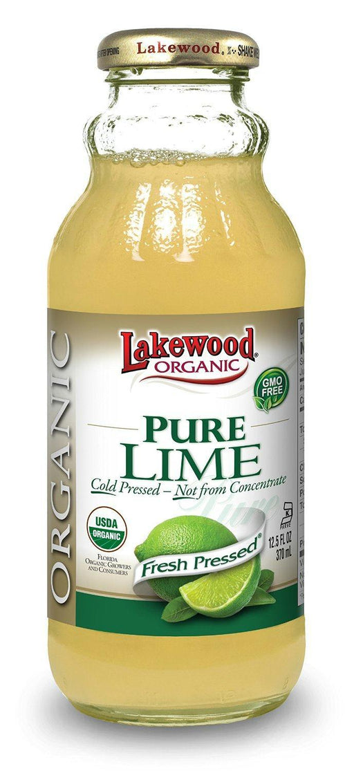 Lakewood: Organic Pure Juice Lime, 12.5 Oz