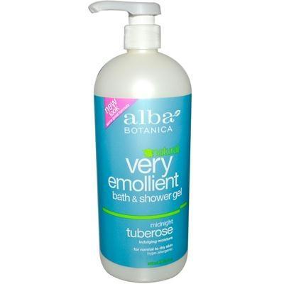 Alba Botanica: Natural Very Emollient Bath & Shower Gel Midnight Tuberose, 32 Oz