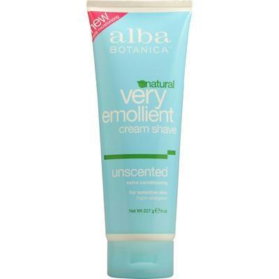 Alba Botanica: Natural Very Emollient Cream Shave Unscented, 8 Oz