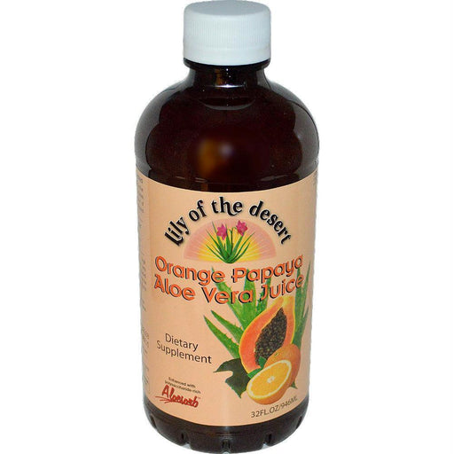 Lily Of The Desert: Aloe Vera Juice Orange Papaya, 32 Oz