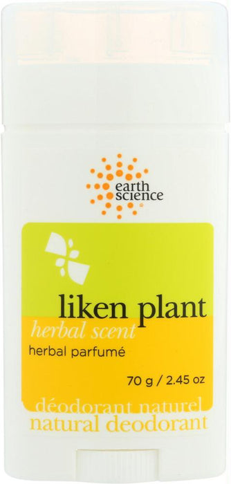 Earth Science: Deodorant Liken Herbal, 2.45 Oz