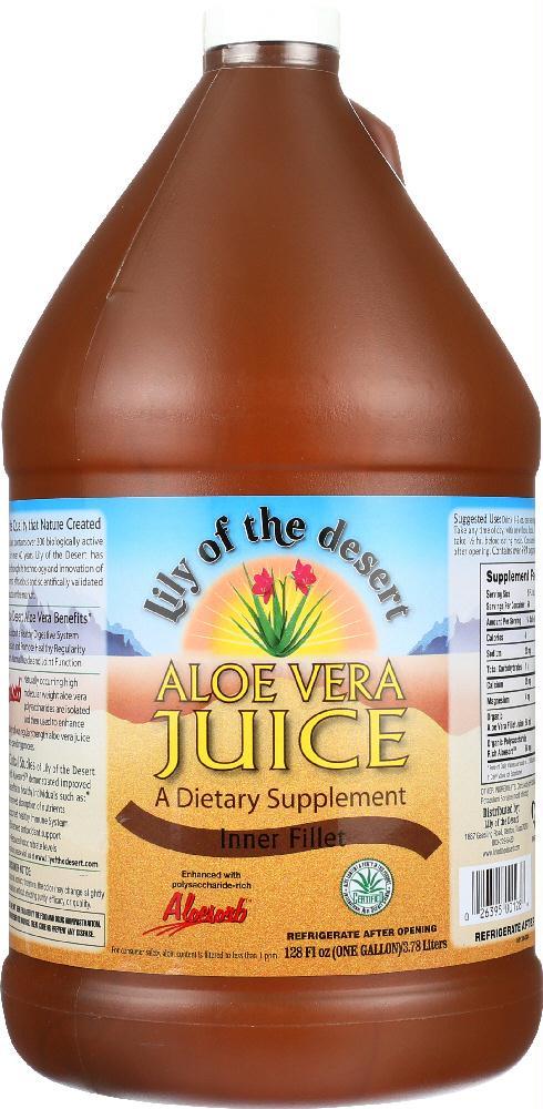 Lily Of The Desert: Aloe Vera Juice Inner Fillet, 128 Oz