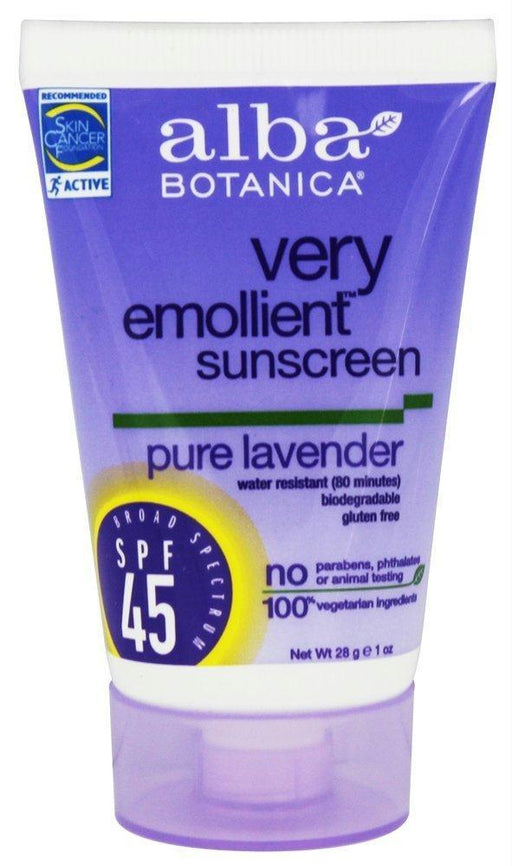 Alba Botanica: Lotion Sun Spf 45 Lavender, 1 Oz