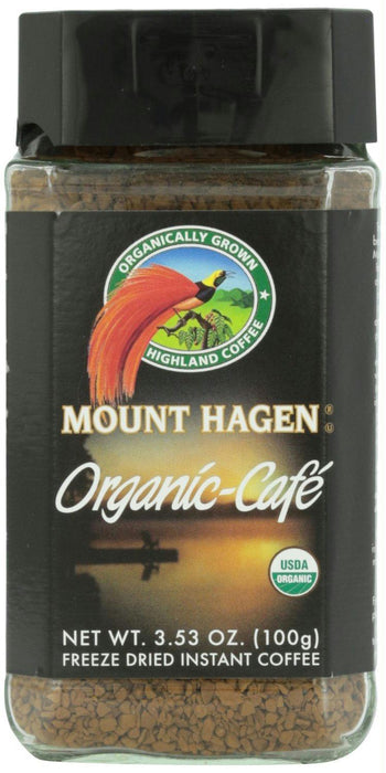 Mount Hagen: Organic Fairtrade Coffee Instant Freeze Dried, 3.53 Oz