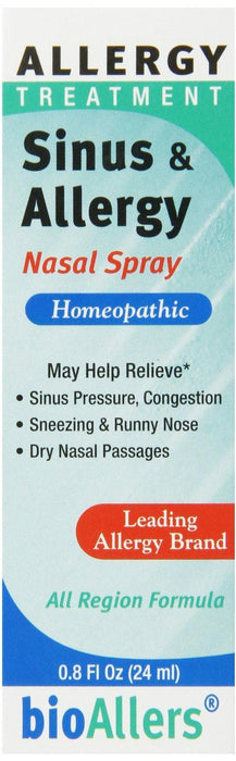 Bioallers: Allergy Treatment Sinus And Allergy Nasal Spray, 0.8 Oz