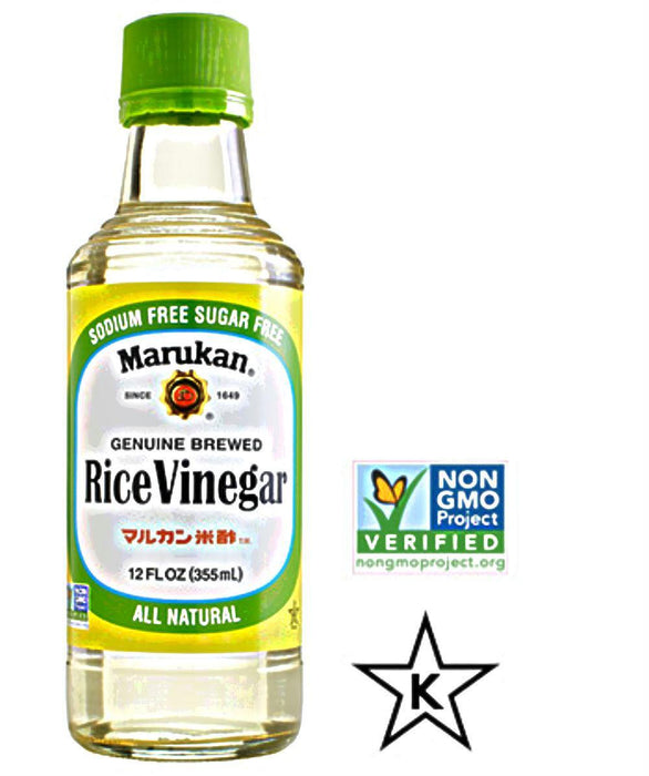 Marukan: Genuine Brewed Rice Vinegar, 12 Oz