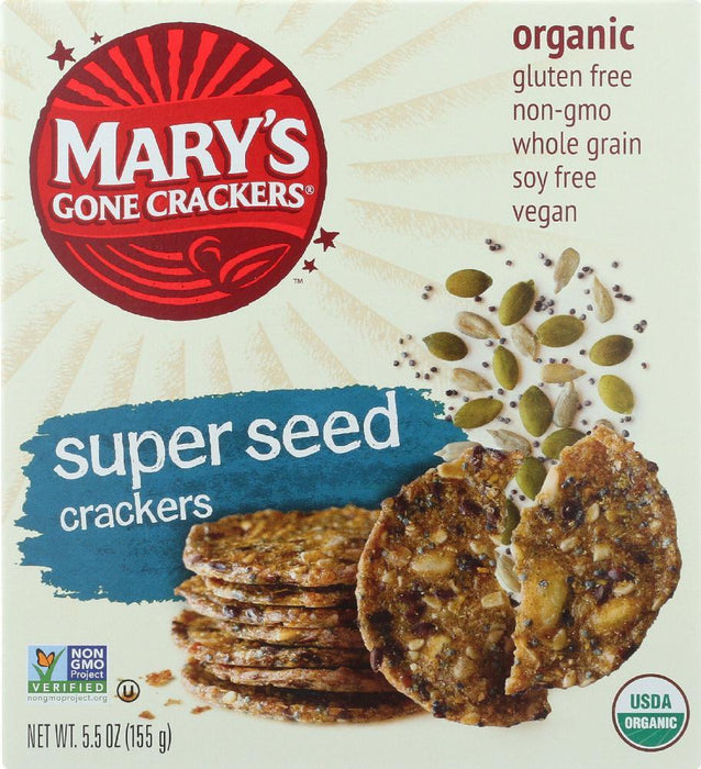 Mary's Gone Crackers: Organic Gluten Free Super Seed Crackers, 5.5 Oz