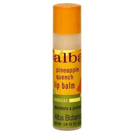 Alba Botanica: Pineapple Quench Lip Balm, 0.15 Oz