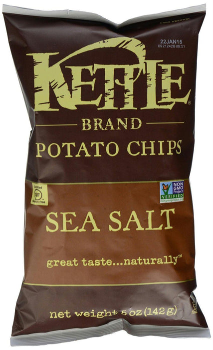 Kettle Brand: Potato Chips Sea Salt, 5 Oz