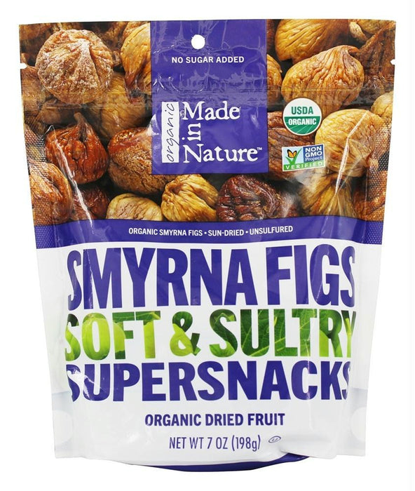 Made In Nature: Organic Smyrna Figs Soft & Sultry Supersnacks, 7 Oz