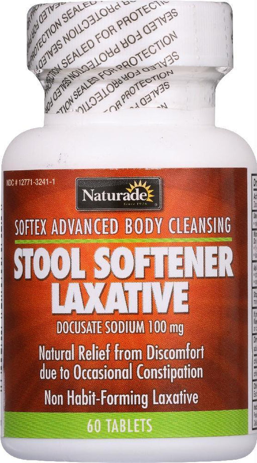 Naturade: Softex Advanced Body Cleansing Stool Softener Laxative, 60 Tablets