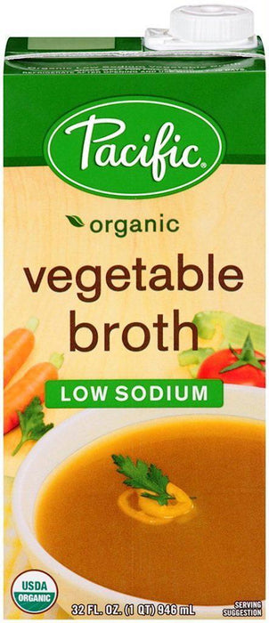 Pacific Foods: Organic Low Sodium Vegetable Broth, 32 Oz