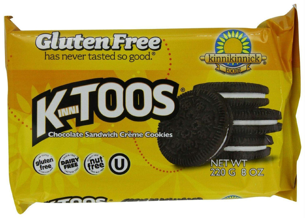 Kinnikinnick: Kinnitoos Chocolate Sandwich Creme Cookies, 8 Oz