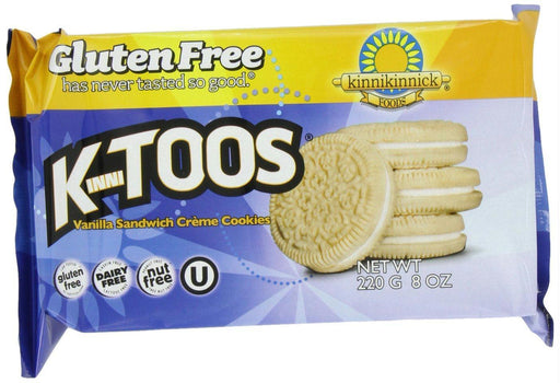 Kinnikinnick: Gluten Free Kinnitoos Vanilla Sandwich Creme Cookies, 8 Oz