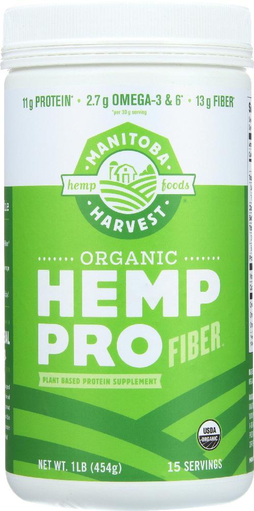 Manitoba Harvest: Organic Hemp Pro Fiber, 16 Oz