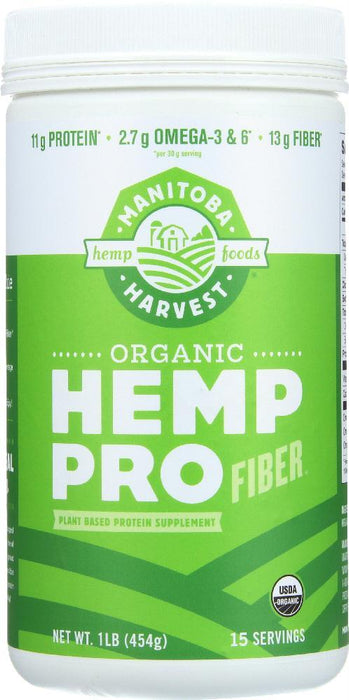 Manitoba Harvest: Organic Hemp Pro Fiber, 16 Oz