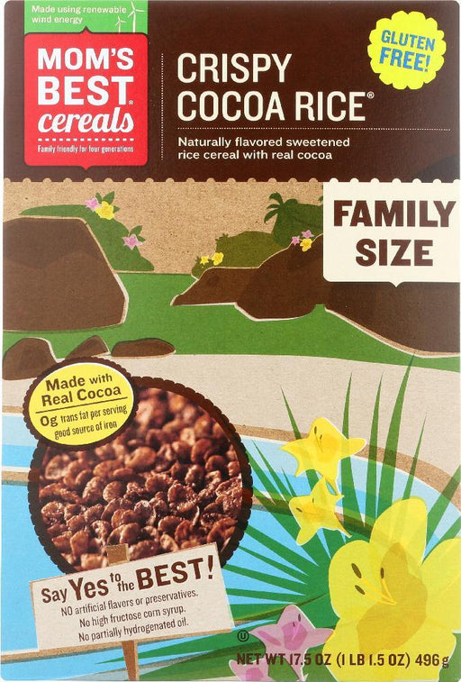 Mom's Best: Crispy Cocoa Rice Cereal, 17.5 Oz