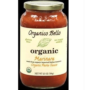 Organico Bello: Organic Pasta Sauce Marinara, 25 Oz