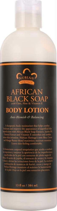 Nubian Heritage: Body Lotion African Black Soap, 13 Oz