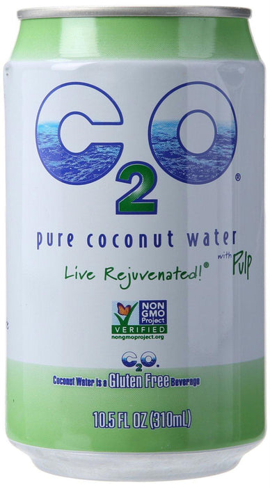 C2o Pure Coconut Water With Pulp, 10.5 Oz