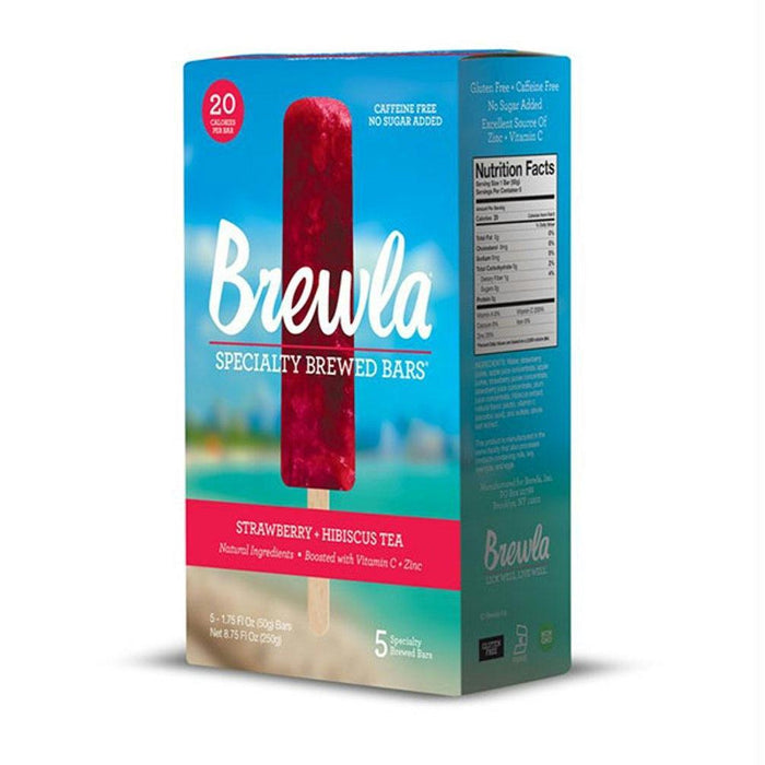 Brewla: The Lifeguard Strawberry + Hibiscus Tea, 8.75 Oz