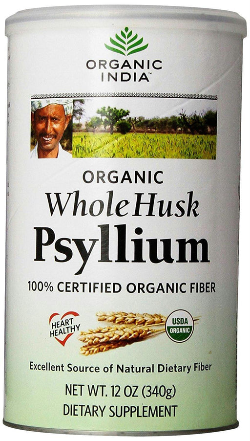 Organic India: Organic Whole Husk Psyllium, 12 Oz