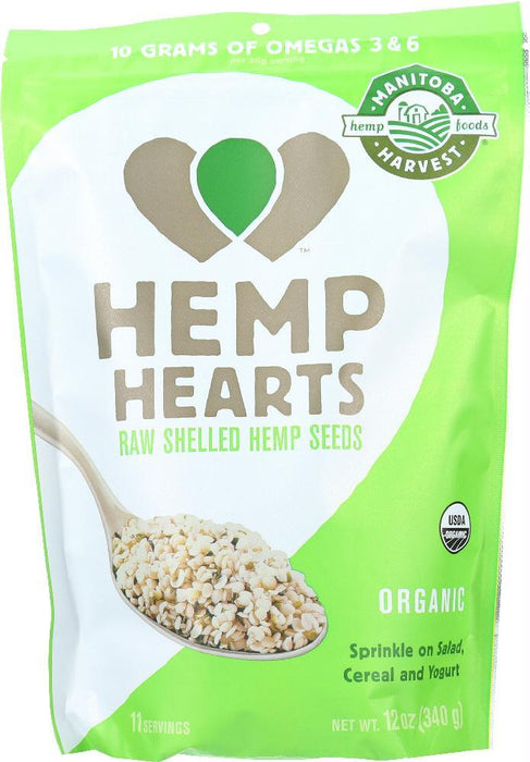 Manitoba Harvest: Hemp Hearts Raw Shelled Hemp Seeds, 12 Oz