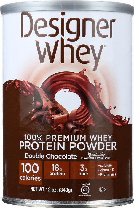 Designer Protein Whey: Supplement Double Chocolate, 12 Oz