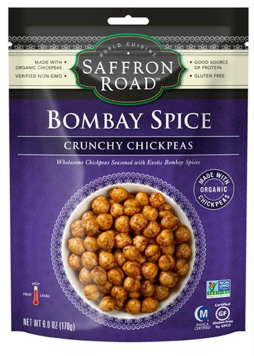 Saffron Road: Bombay Spice Crunchy Chickpeas, 6 Oz