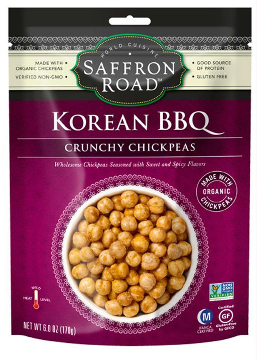 Saffron Road: Korean Bbq Mild Crunchy Chickpeas, 6 Oz