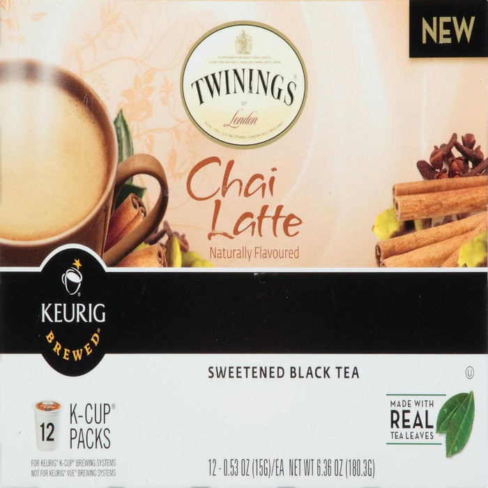 Twinings: Chai Latte Sweetened Black Tea, 12 Count