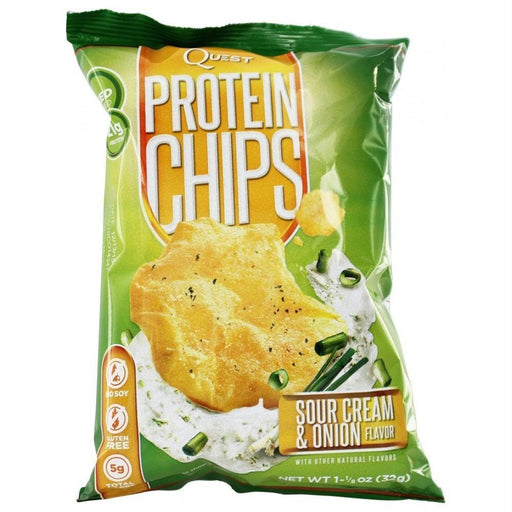 Quest: Protein Chips Baked Never Fried Sour Cream & Onion Gluten-free, 1.13 Oz