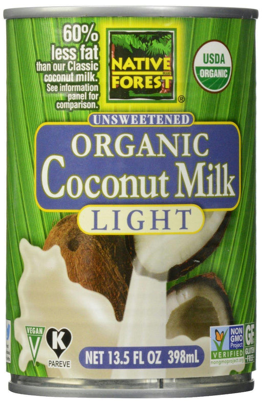 Native Forest: Organic Light Coconut Milk Unsweetened, 13.5 Oz