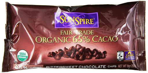 Sunspire: Baking Chip Bitter Sweet Chocolate 65% Cacao, 9 Oz