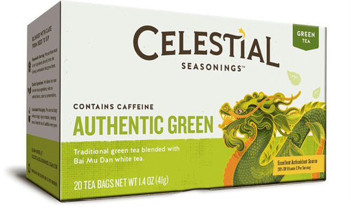 Celestial Seasonings: Authentic Green Tea With White Tea 20 Tea Bags, 1.4 Oz