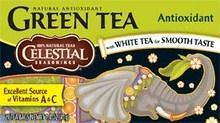 Celestial Seasonings: Green Tea With White Tea Antioxidant Supplement 20 Tea Bags, 1.4 Oz