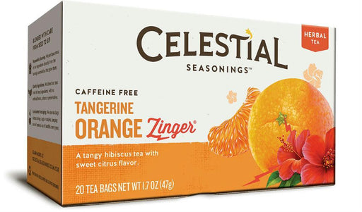 Celestial Seasonings: Tangerine Orange Zinger Herbal Tea Caffeine Free 20 Tea Bags, 1.7 Oz