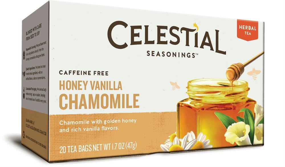 Celestial Seasonings: Honey Vanilla Chamomile Herbal Tea Caffeine Free, 20 Bags