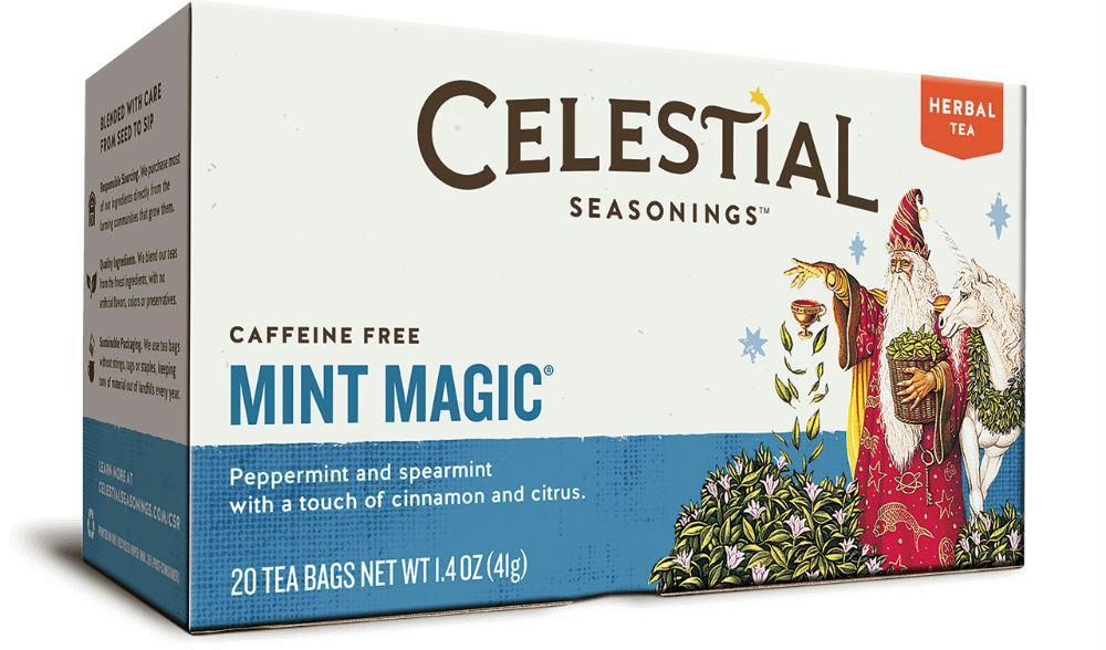 Celestial Seasonings: Mint Magic Caffeine Free Herbal Tea 20 Tea Bags, 1.4 Oz