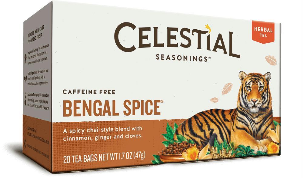 Celestial Seasonings: Bengal Spice Caffeine Free Herbal Tea 20 Tea Bags, 1.7 Oz