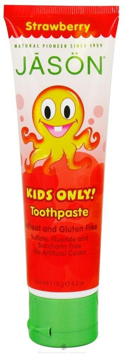 Jason: Kids Only! Natural Toothpaste Strawberry, 4.2 Oz