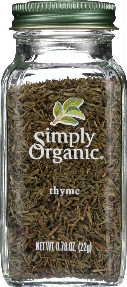 Simply Organic: Thyme Leaf Whole, 0.78 Oz